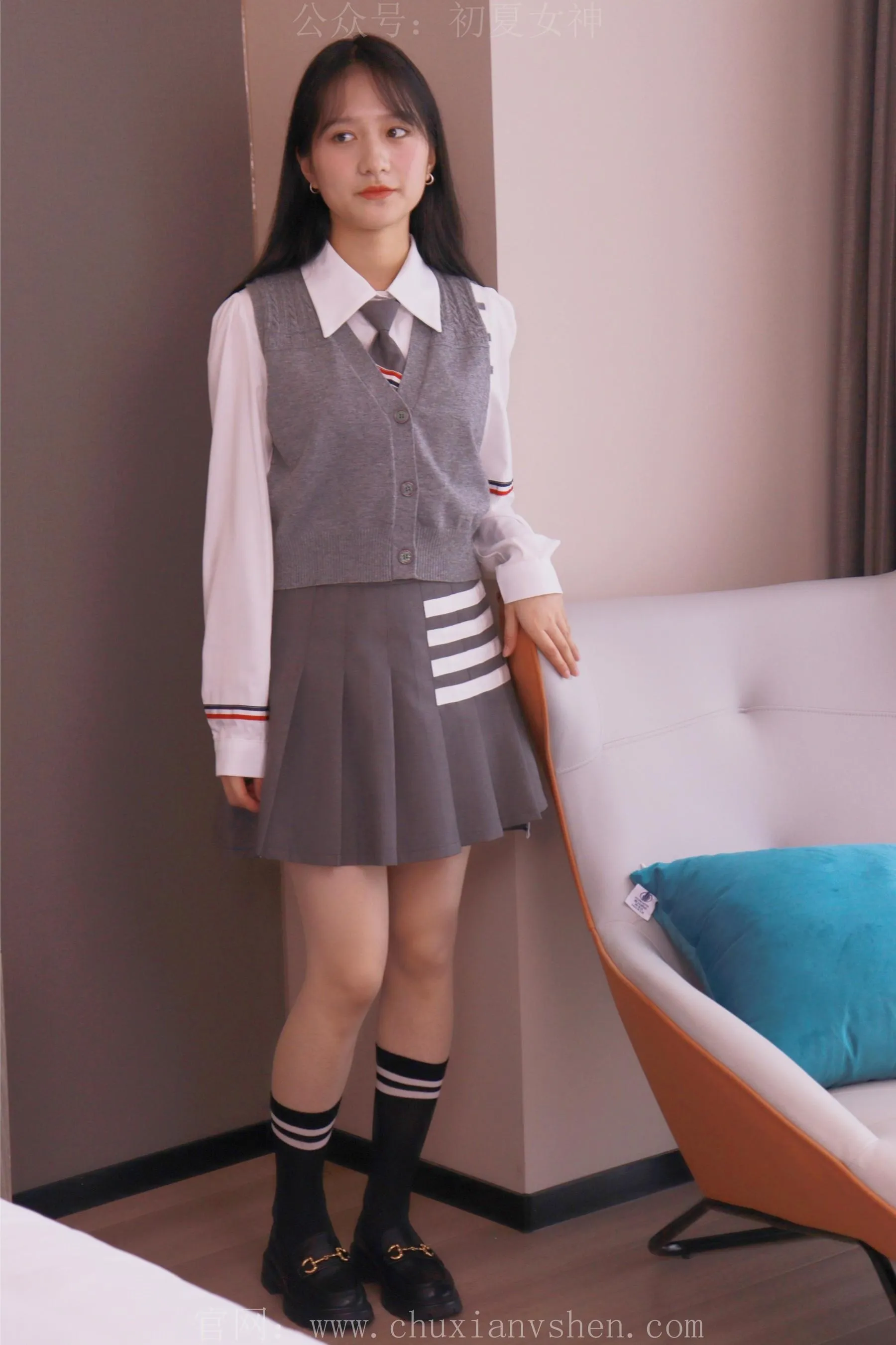 初夏女神 NO.014 沙沙王心凌同款JK搭配JK小黑皮鞋 [136P]插图8